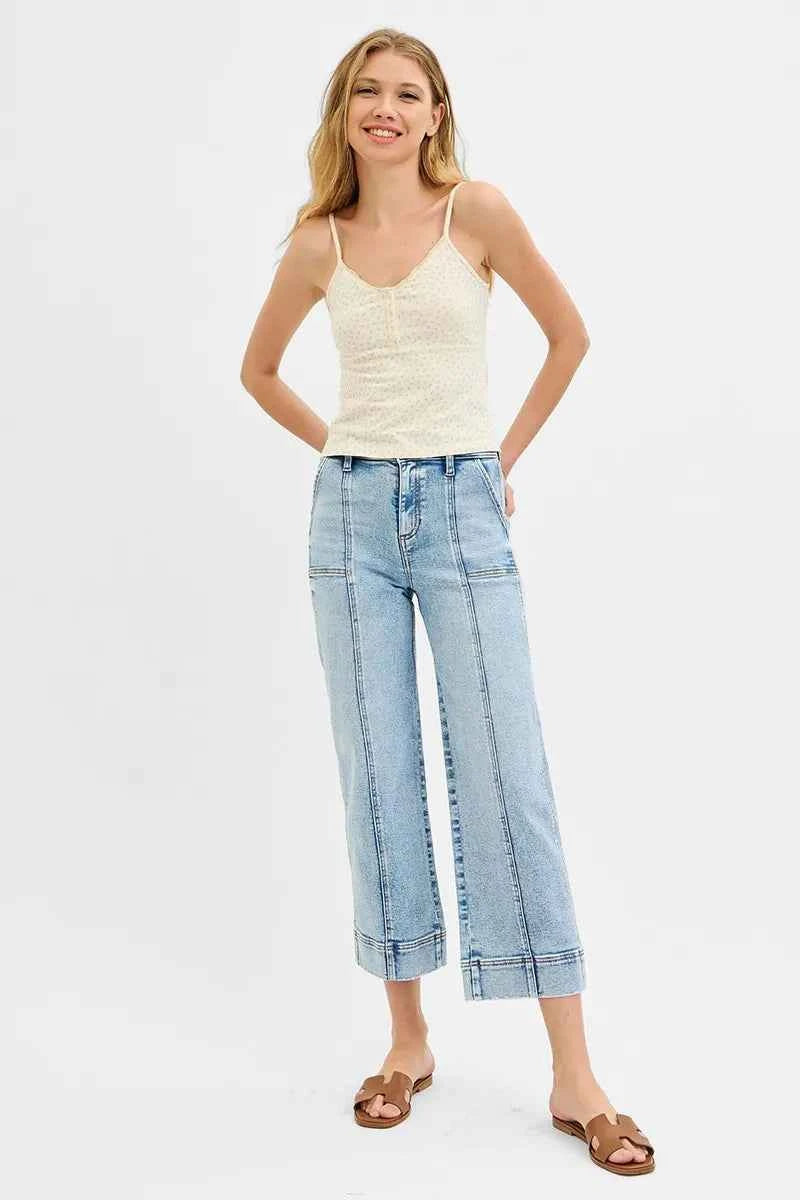 Jean court taille haute RISEN - DevilShop