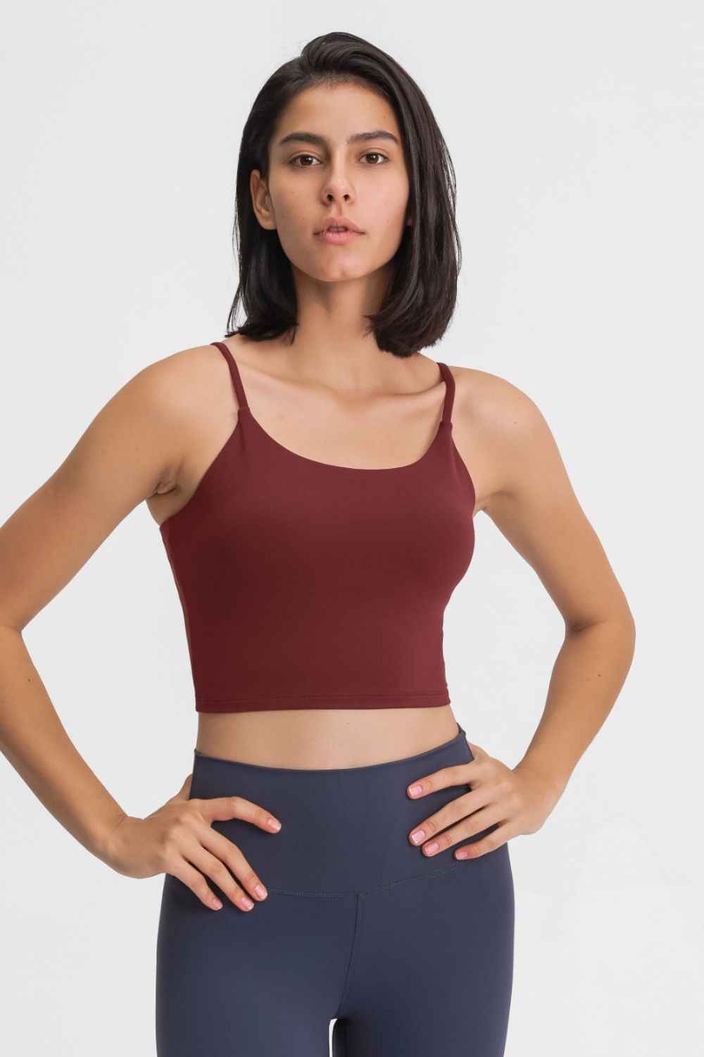 Millennia Feel Like Skin Scoop Neck Sports Cami - DevilShop