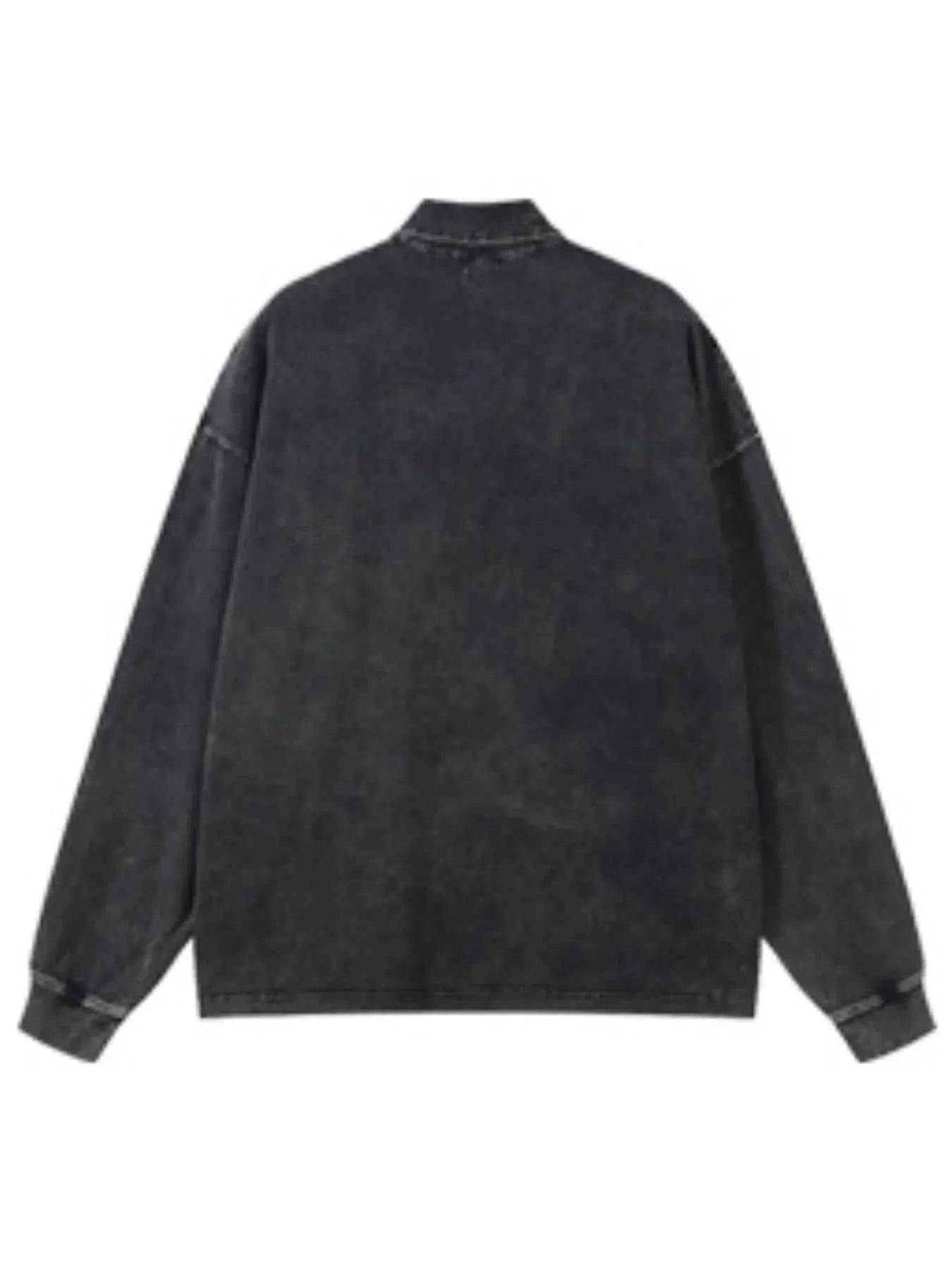 Polo délavé pour homme - Élégance décontractée et confort intemporel - DevilShop