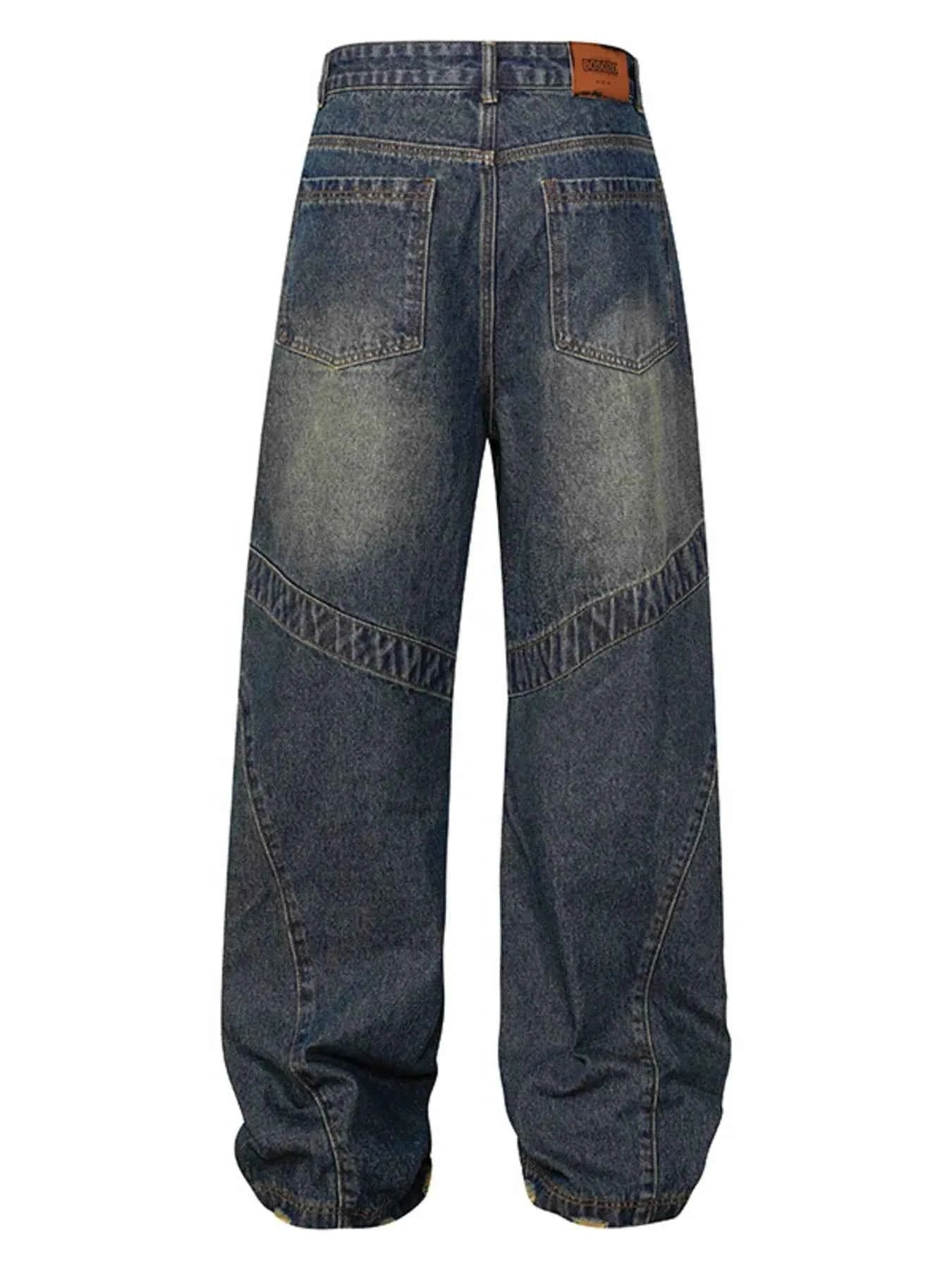 Jean ample effiloché à ourlet tendance - DevilShop