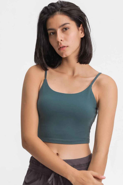 Millennia Feel Like Skin Scoop Neck Sports Cami - DevilShop