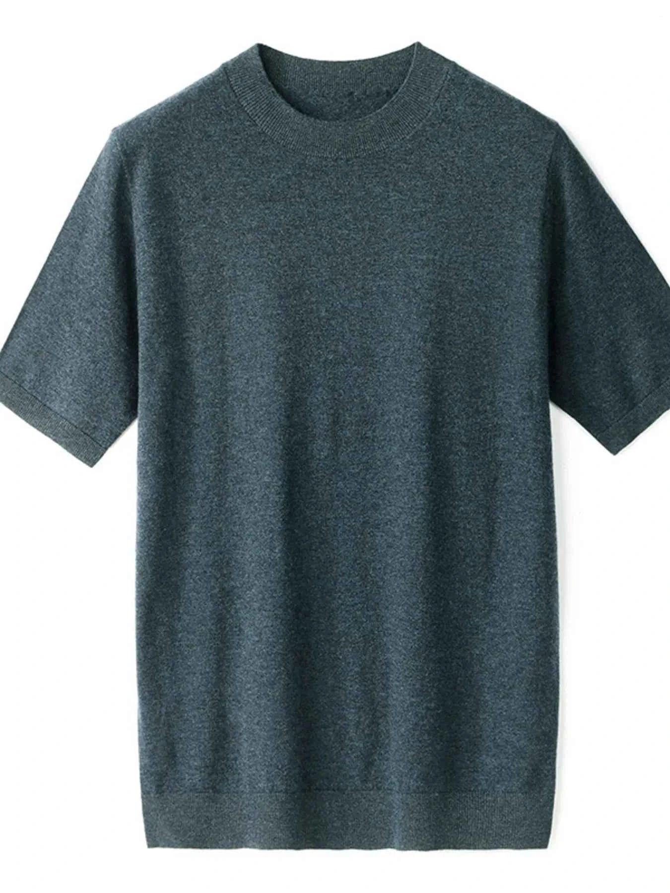 Men's Plus Size Round Neck Short Sleeve Top - DevilShop