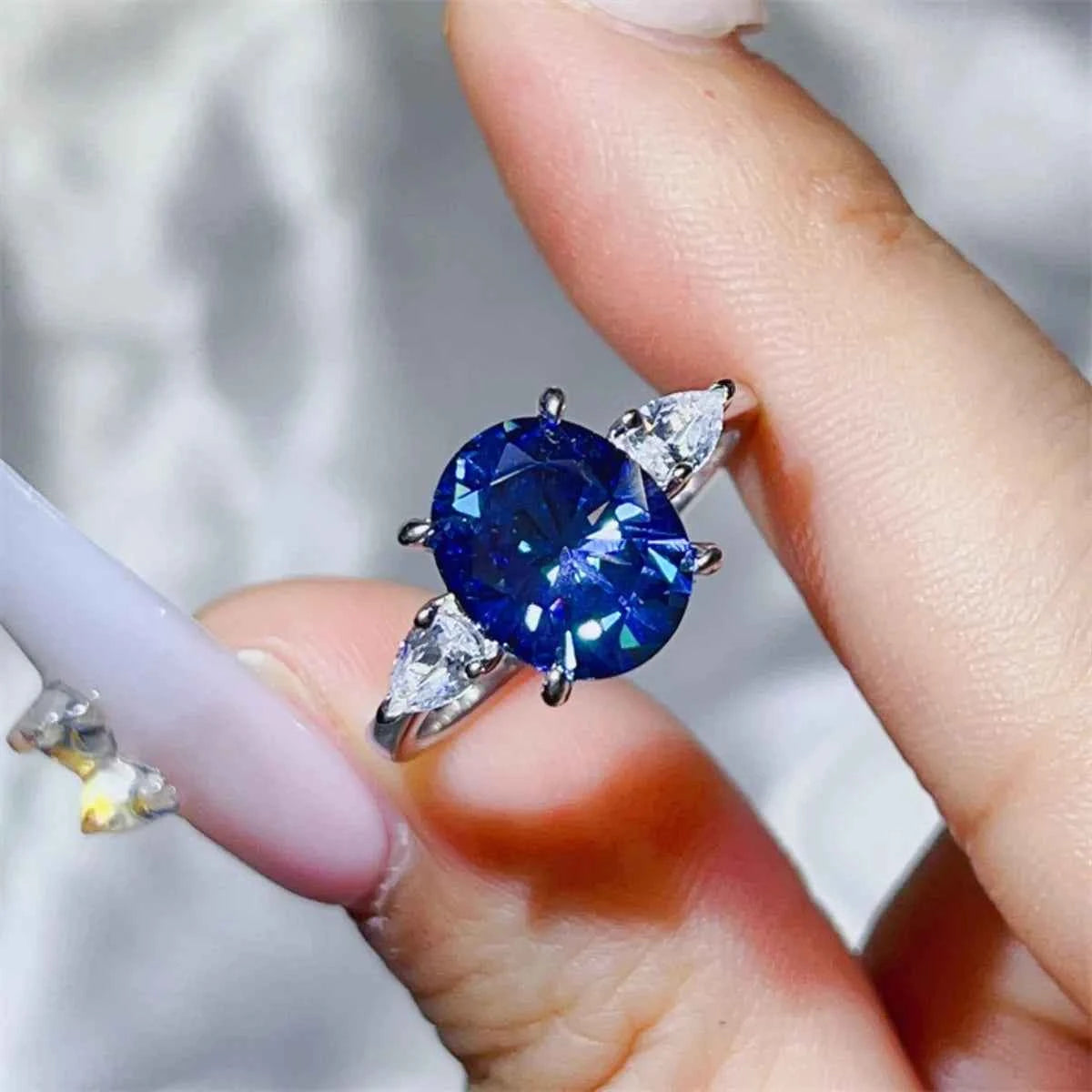 3 Carat Moissanite 925 Sterling Silver Ring - DevilShop