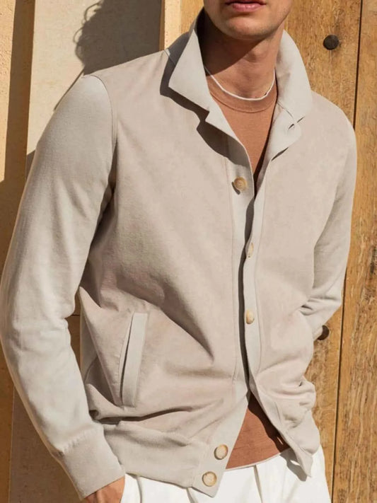 Veste boutonnée à manches longues pour homme - DevilShop