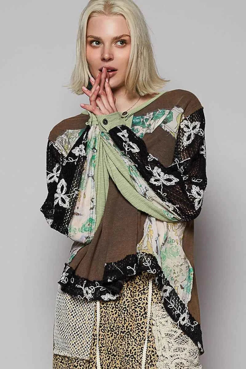 Patchwork Floral Imprimé - Élégance Colorée pour Votre Garderobe - DevilShop