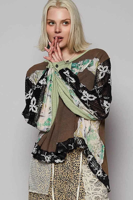 Patchwork Floral Imprimé - Élégance Colorée pour Votre Garderobe - DevilShop