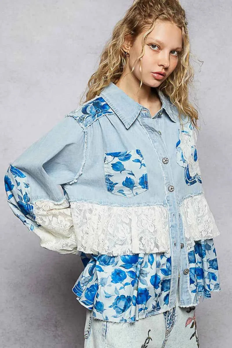 Patchwork Denim Jeans : Style Unique et Tendance avec Confort et Élégance - DevilShop