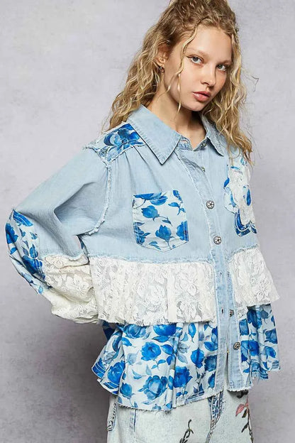 Patchwork Denim Jeans : Style Unique et Tendance avec Confort et Élégance - DevilShop