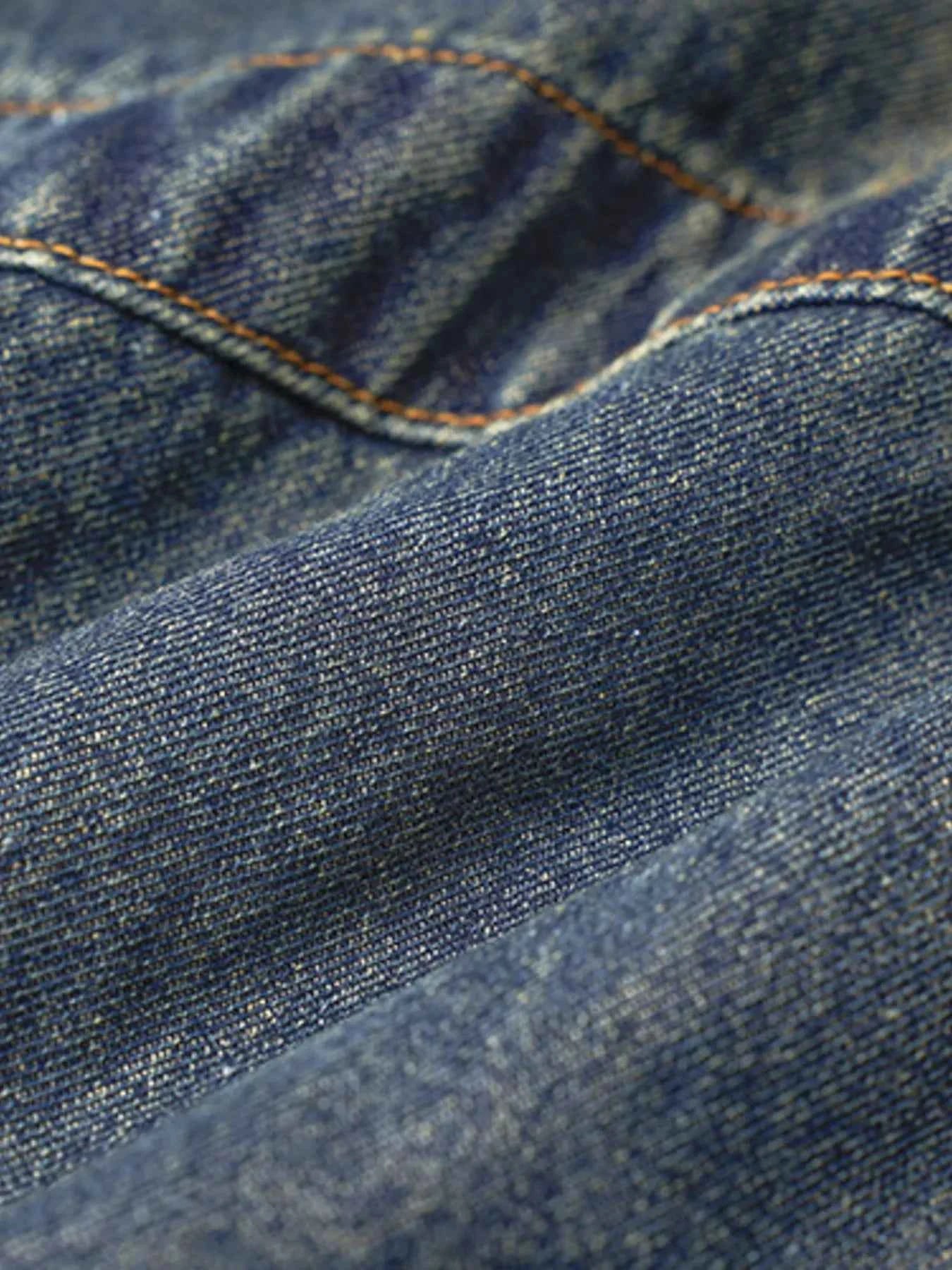 Jean ample effiloché à ourlet tendance - DevilShop