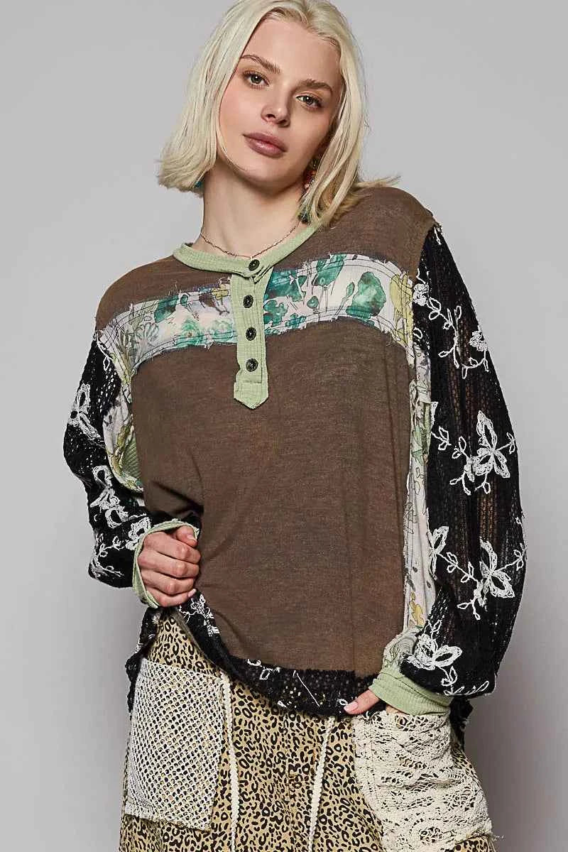 Patchwork Floral Imprimé - Élégance Colorée pour Votre Garderobe - DevilShop