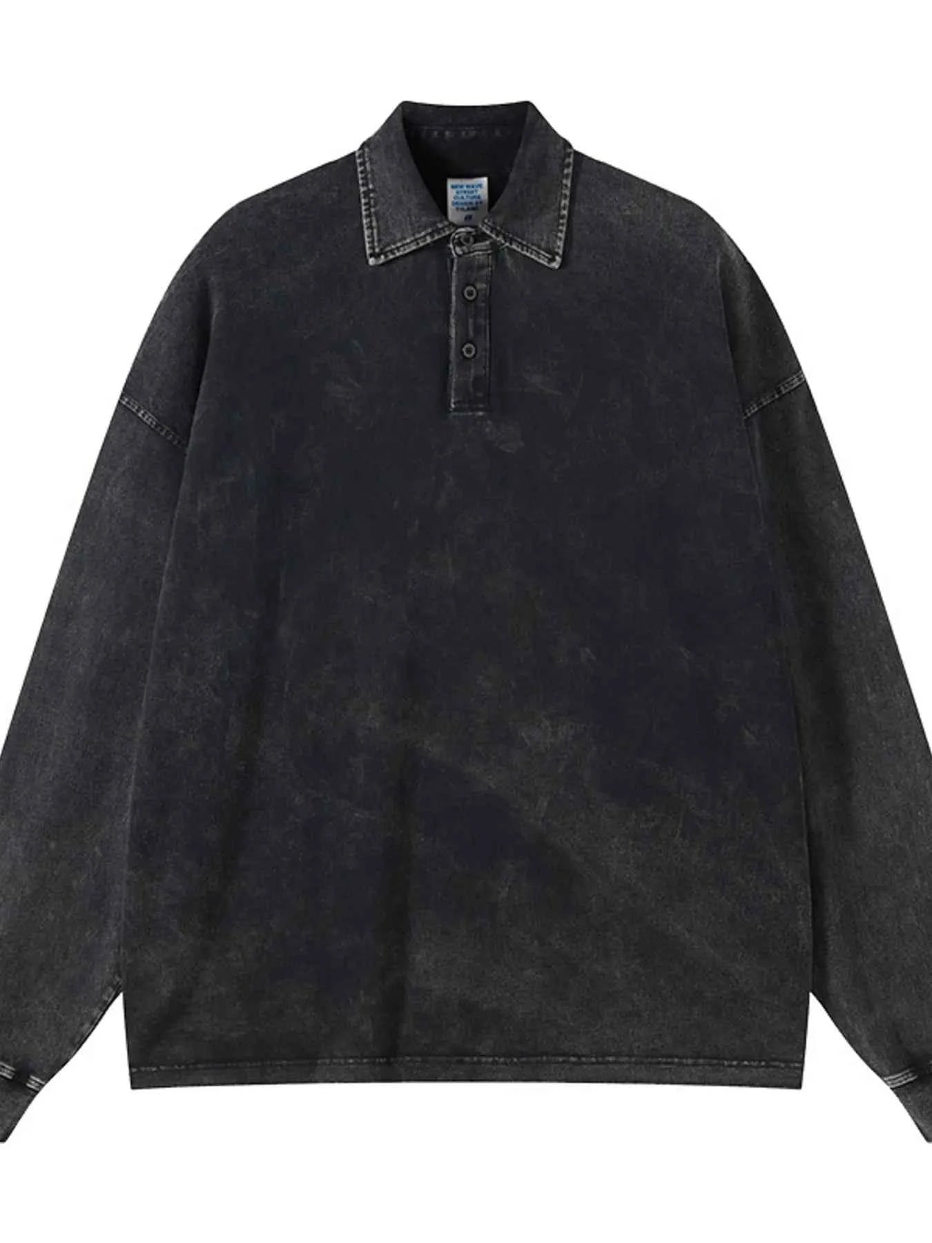 Polo délavé pour homme - Élégance décontractée et confort intemporel - DevilShop