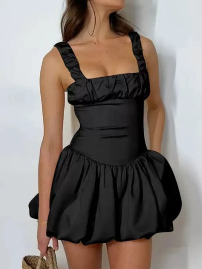 Bubble Hem Mini Dress - DevilShop