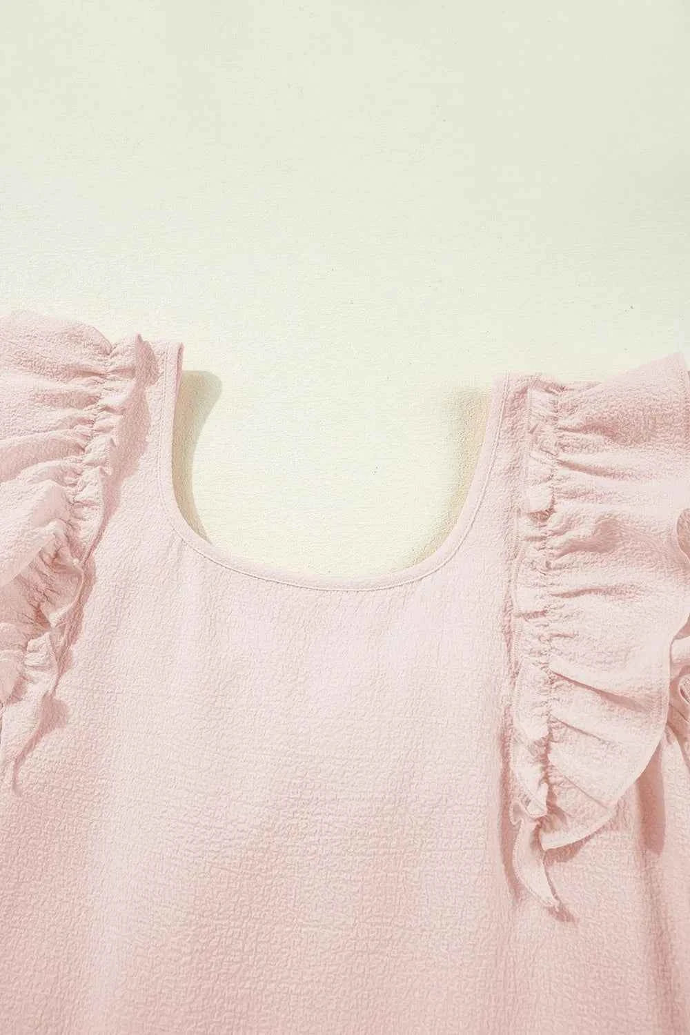 Mini-robe à manches volantées et nœud dans le dos - DevilShop