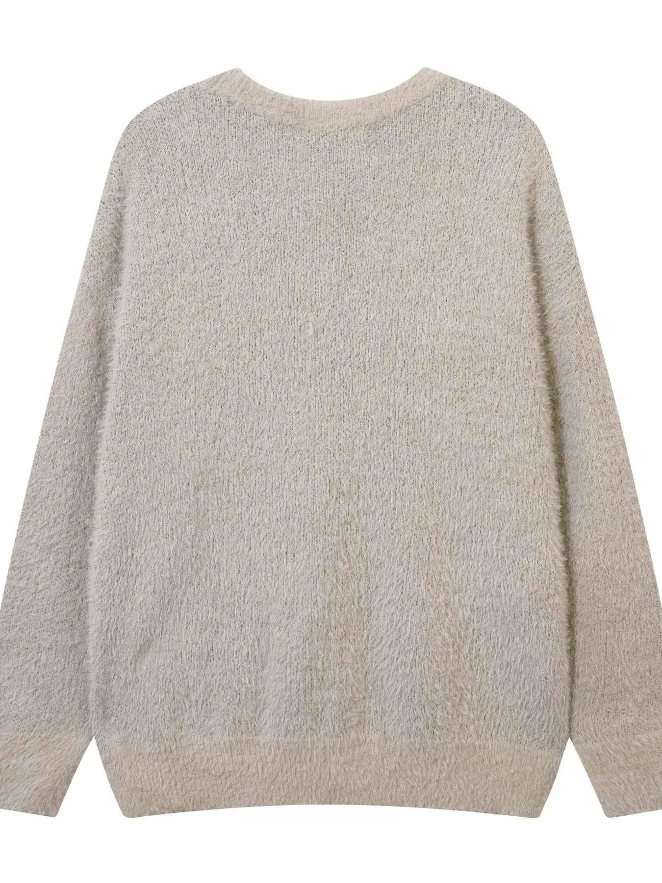 Pull oversize graphique tendance col rond pour un style décontracté - DevilShop