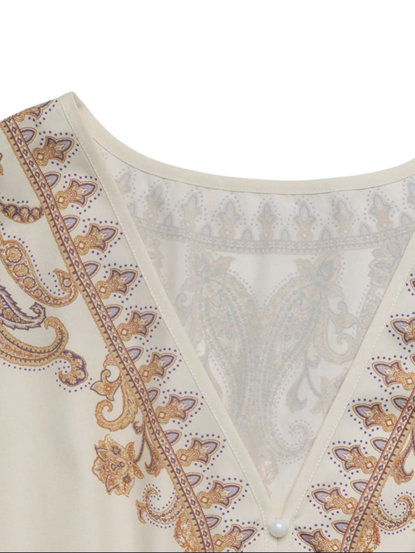 Printed Tie Waist Long Sleeve Dress - DevilShop