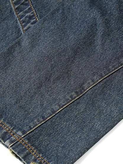 Jean ample effiloché à ourlet tendance - DevilShop