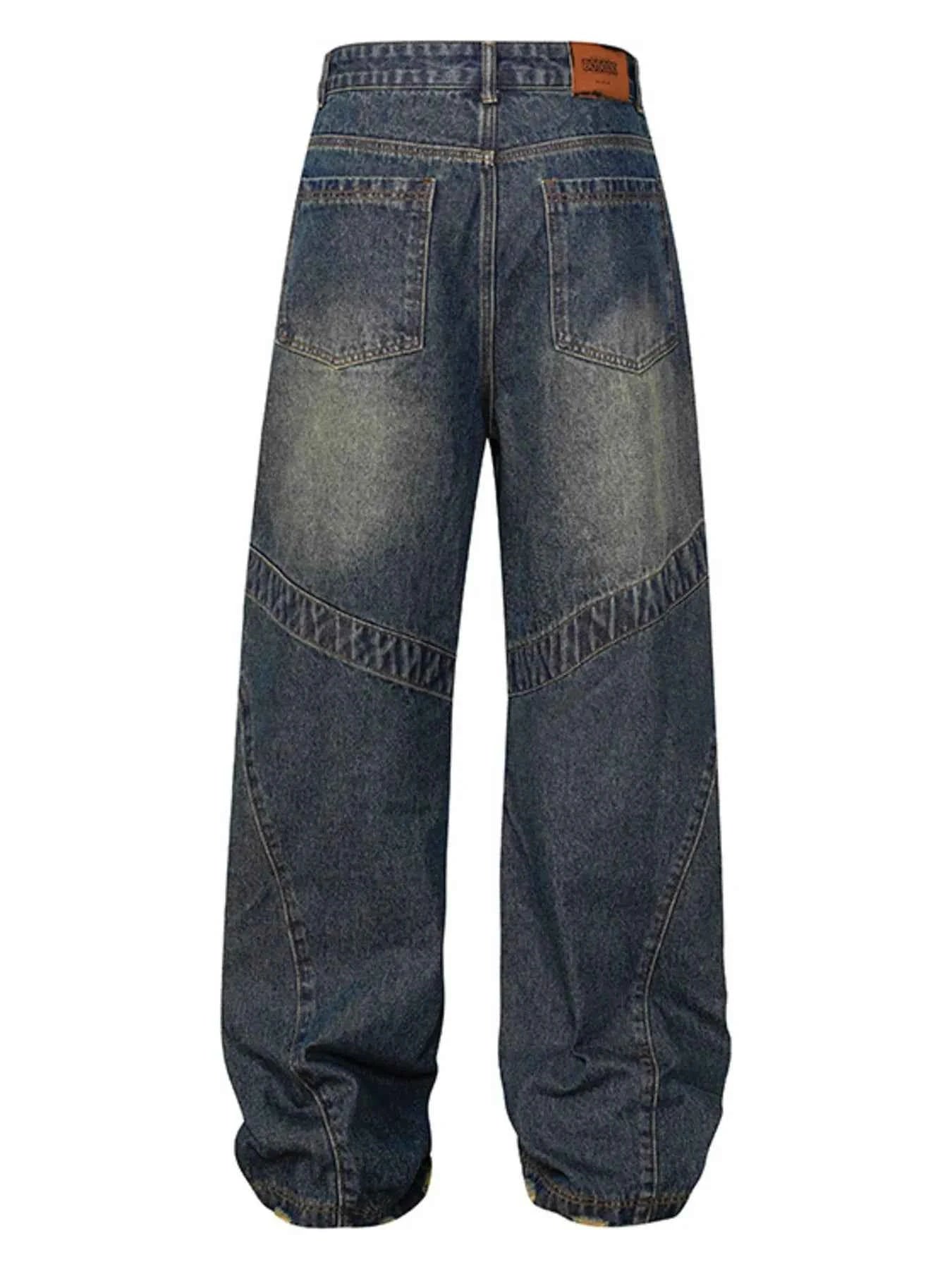 Jean ample effiloché à ourlet tendance - DevilShop