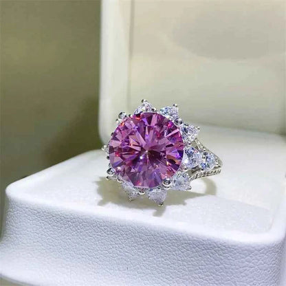 10 Carat Moissanite Zircon 925 Sterling Silver Ring - DevilShop