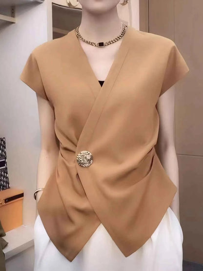 Chemisier cache-cœur grande taille élégant et tendance - DevilShop