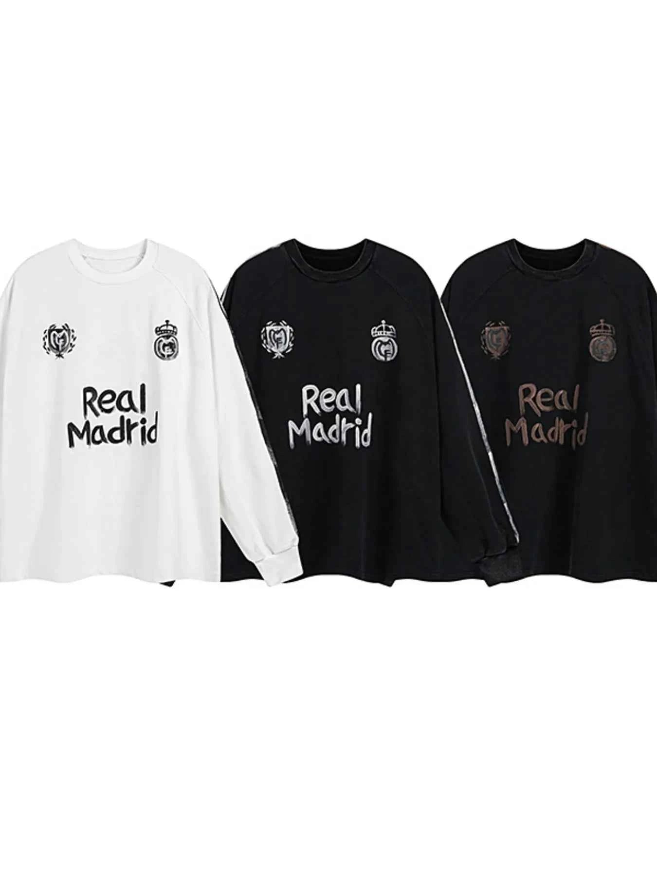T-shirt Real Madrid manches longues - Style et Confort pour les Fans - DevilShop