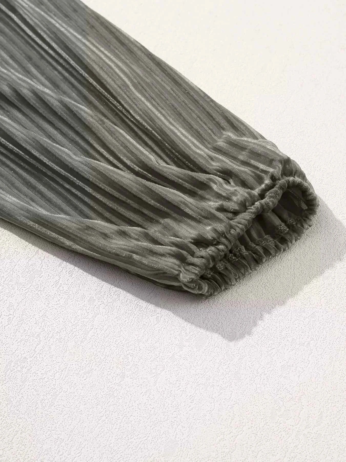 Tie Back Square Neck Velvet Babydoll Dress