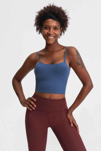 Millennia Feel Like Skin Scoop Neck Sports Cami - DevilShop