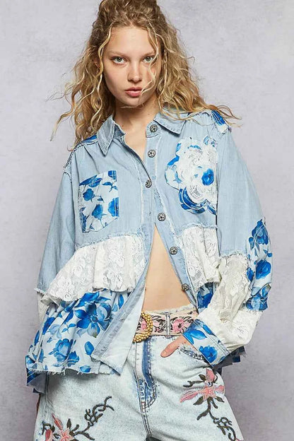 Patchwork Denim Jeans : Style Unique et Tendance avec Confort et Élégance - DevilShop