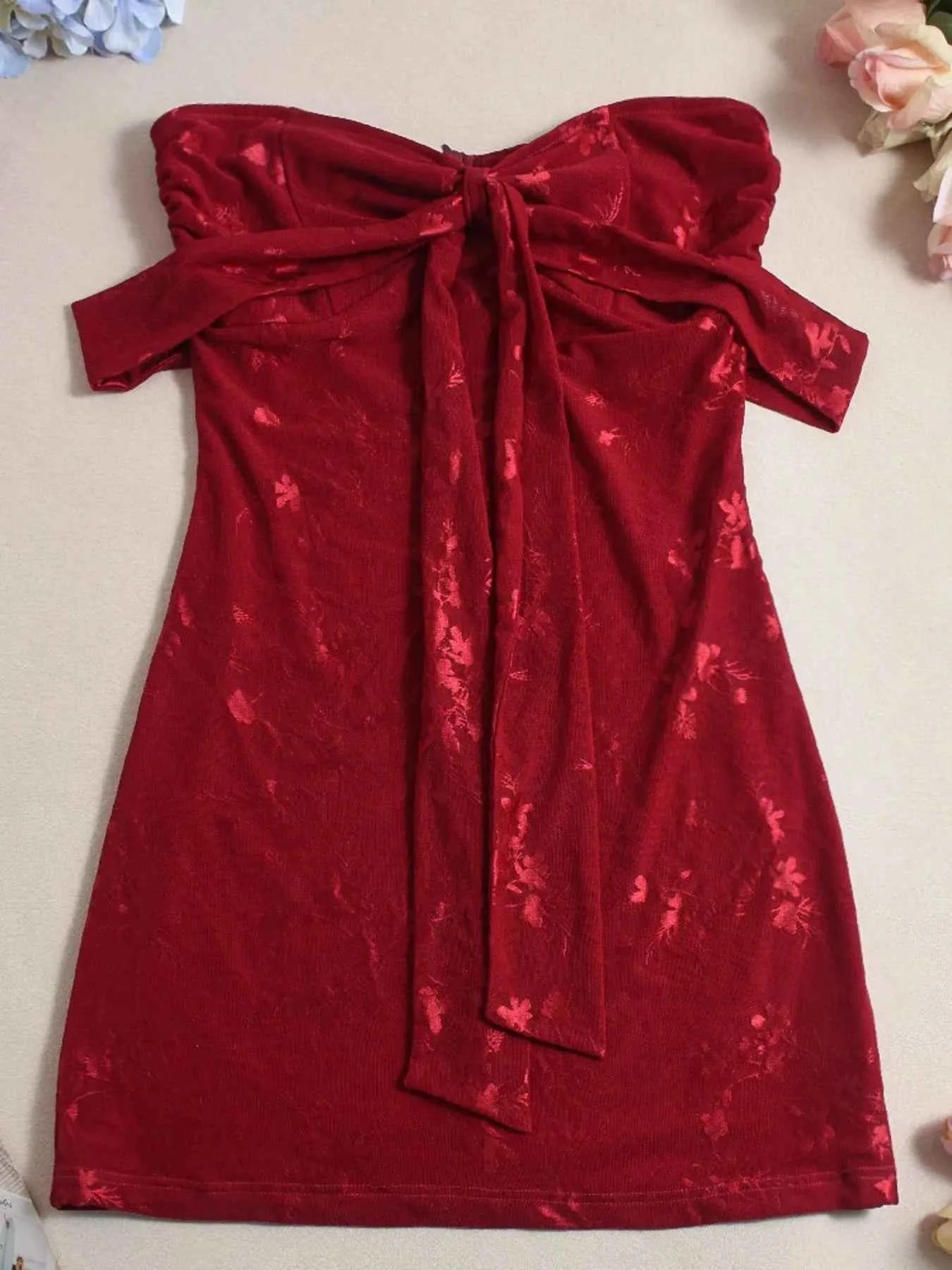 Sweetheart Neck Off Shoulder Dress - DevilShop