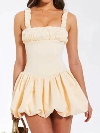 Bubble Hem Mini Dress - DevilShop