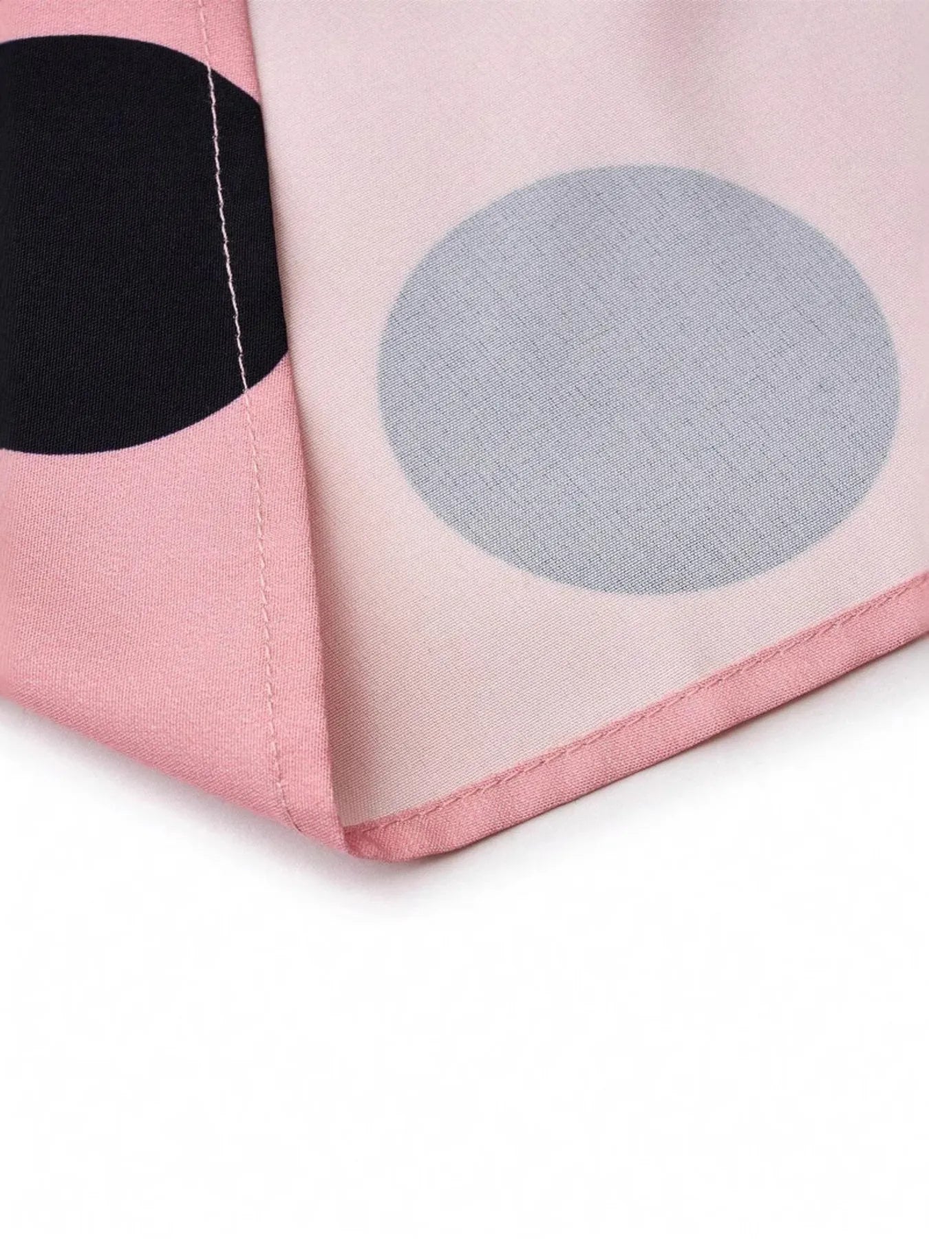Polka Dot Tie Waist Flounce Sleeve Dress - DevilShop