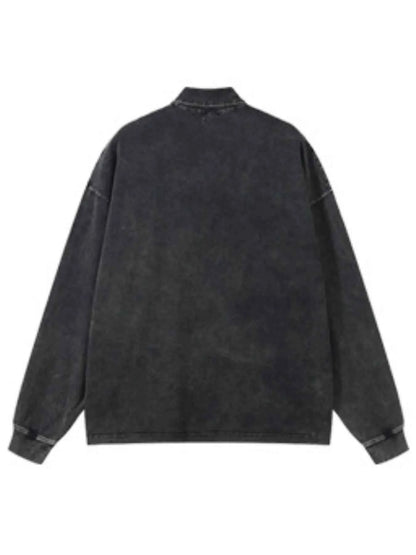 Polo délavé pour homme - Élégance décontractée et confort intemporel - DevilShop