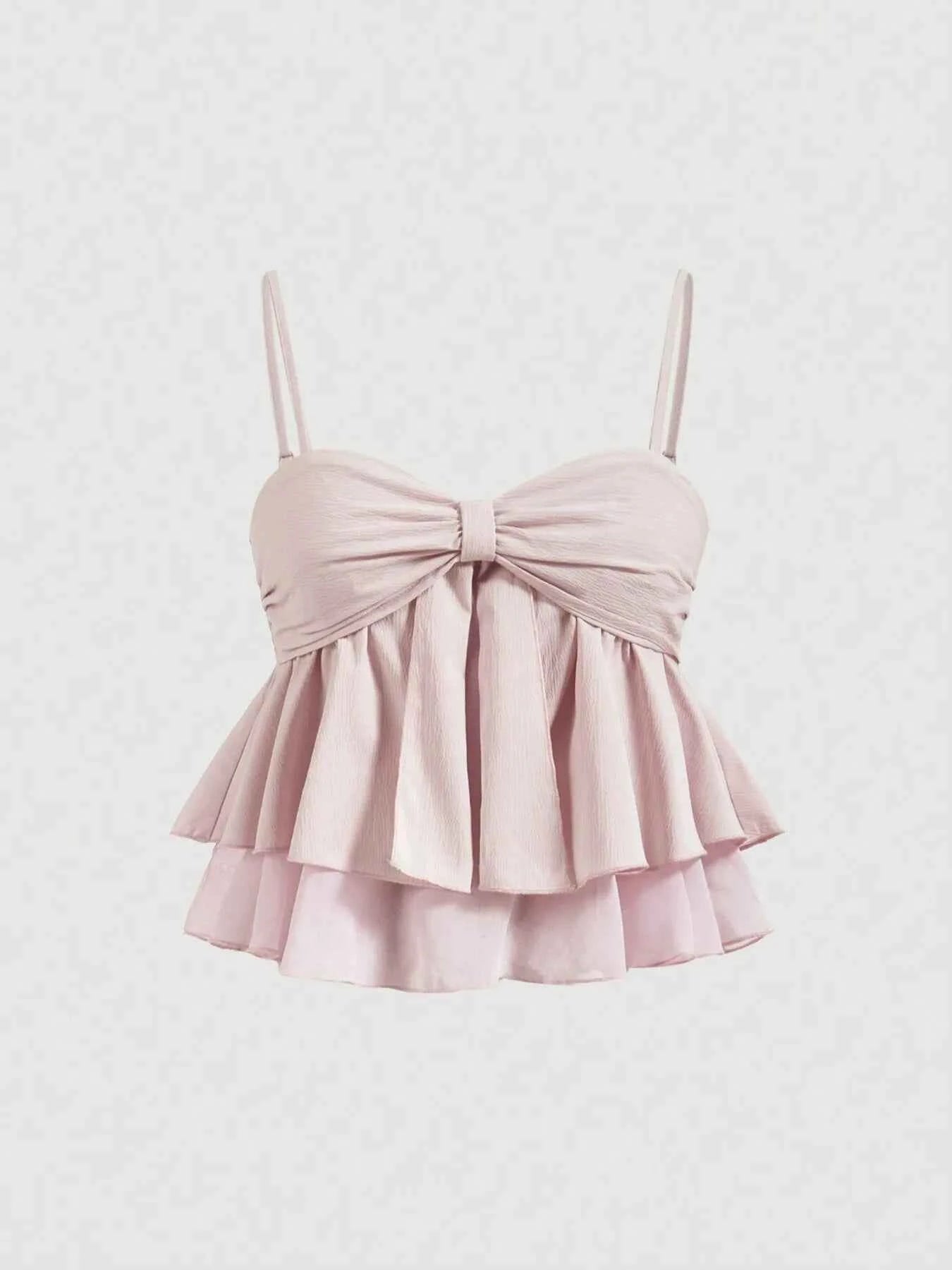Smocked Layered Cami - DevilShop