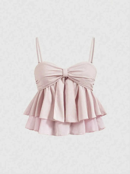 Smocked Layered Cami - DevilShop
