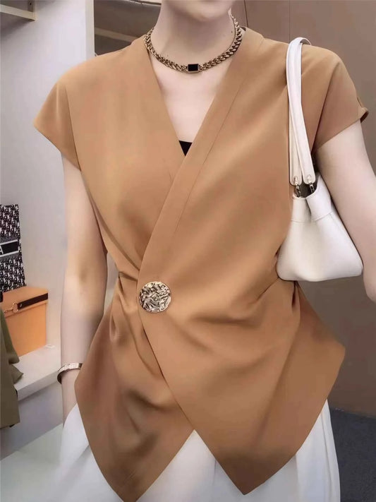 Chemisier cache-cœur grande taille élégant et tendance - DevilShop