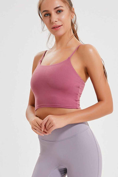 Millennia Feel Like Skin Scoop Neck Sports Cami - DevilShop