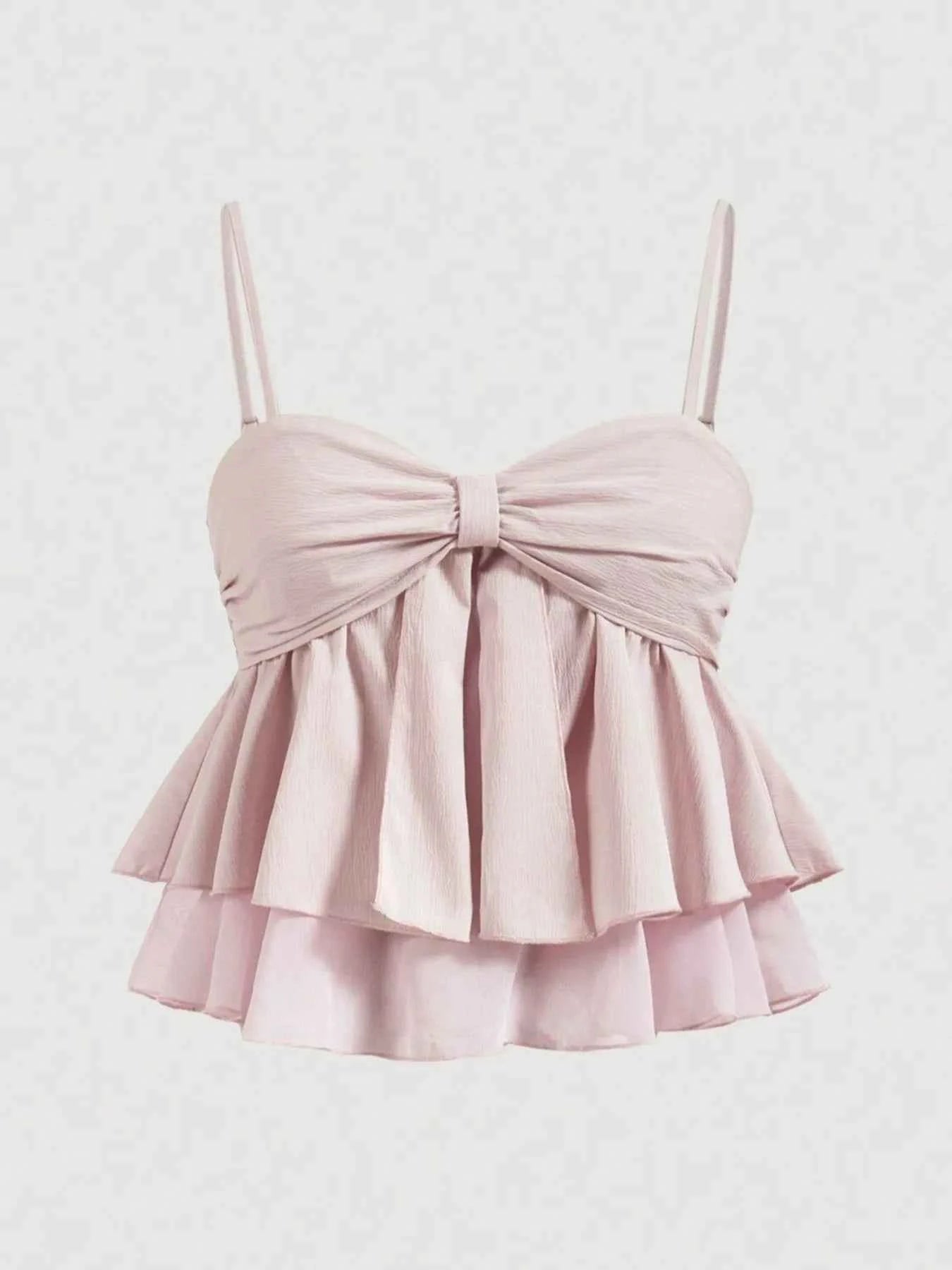 Smocked Layered Cami - DevilShop