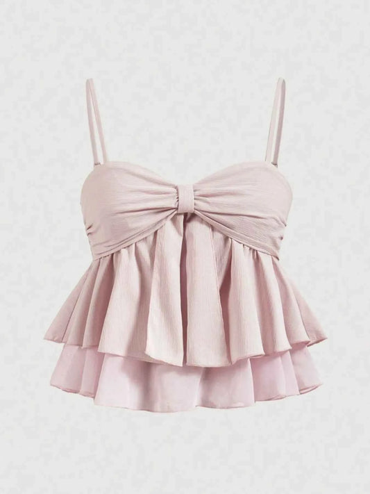 Smocked Layered Cami - DevilShop
