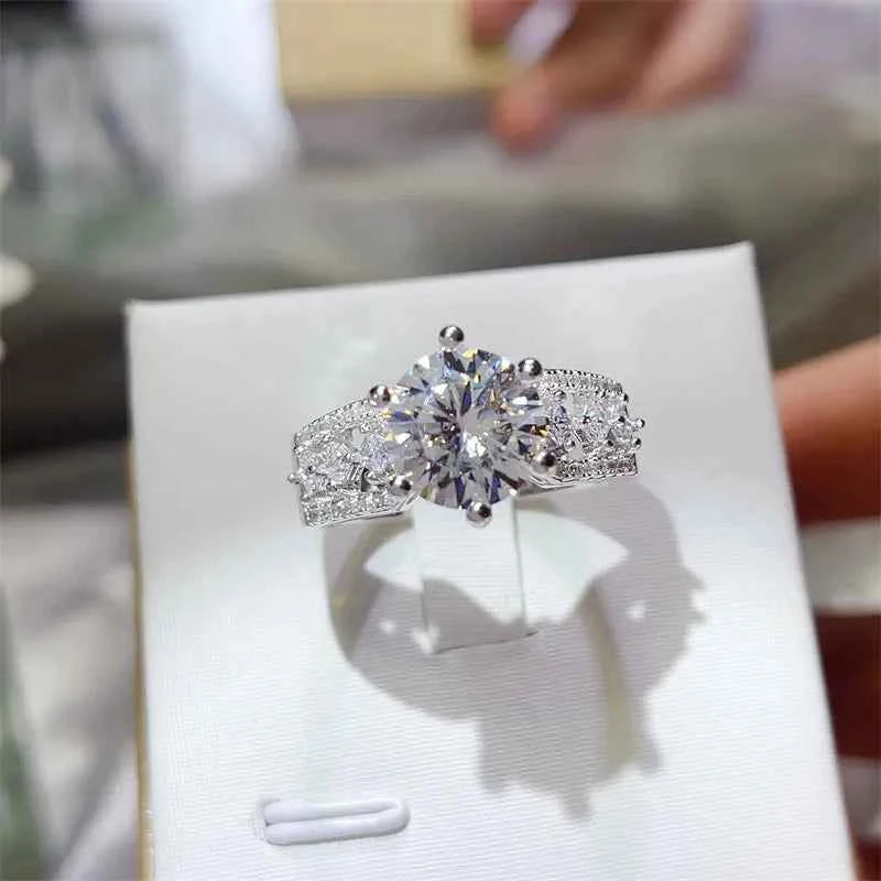 3 Carat 925 Sterling Silver Moissanite Ring - DevilShop