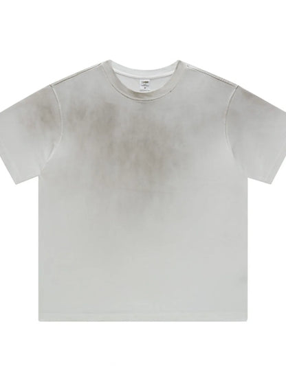 T-shirt surdimensionné dégradé à manches courtes - Confort et style moderne - DevilShop