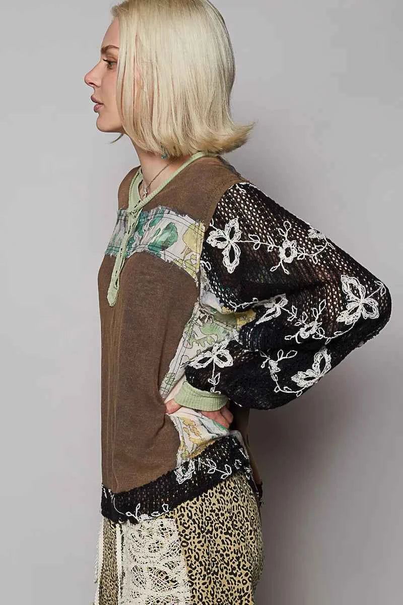 Patchwork Floral Imprimé - Élégance Colorée pour Votre Garderobe - DevilShop