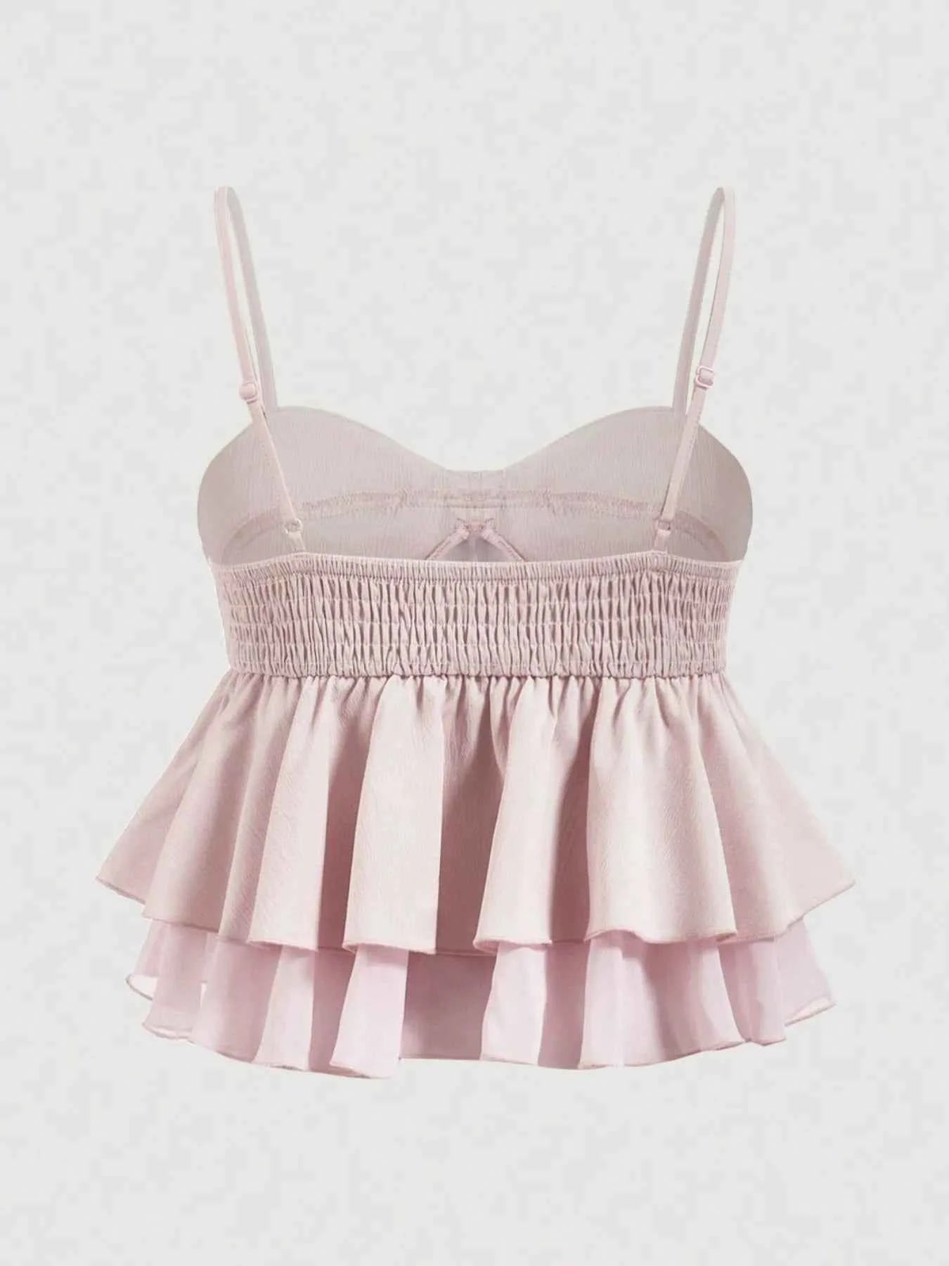 Smocked Layered Cami - DevilShop