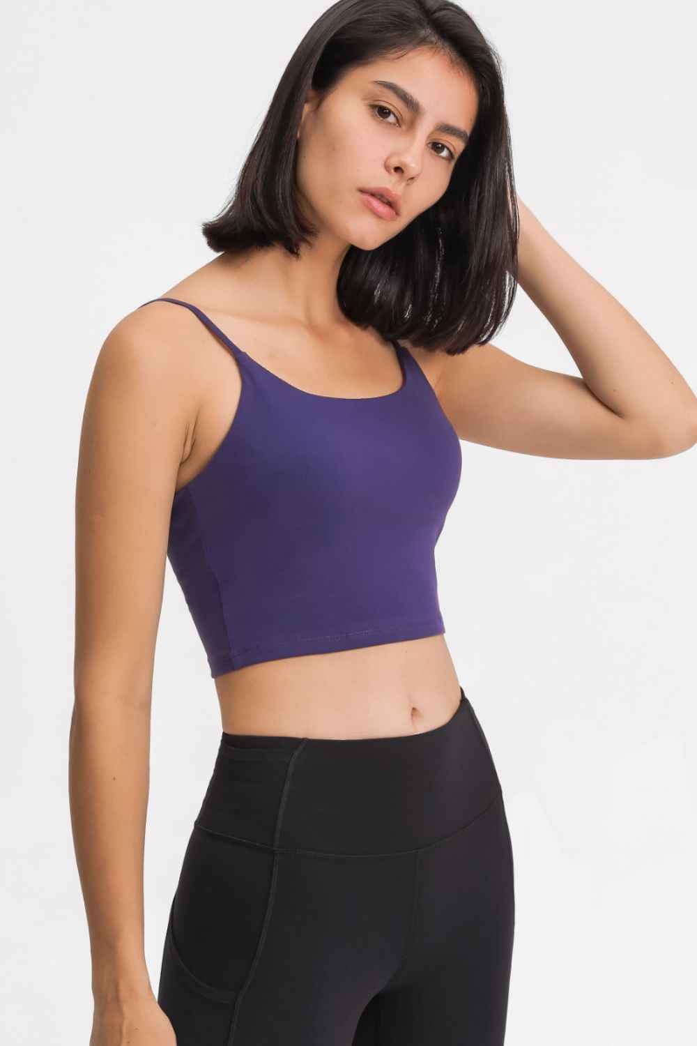 Millennia Feel Like Skin Scoop Neck Sports Cami - DevilShop