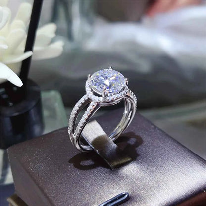 2 Carat 925 Sterling Silver Moissanite Ring - DevilShop