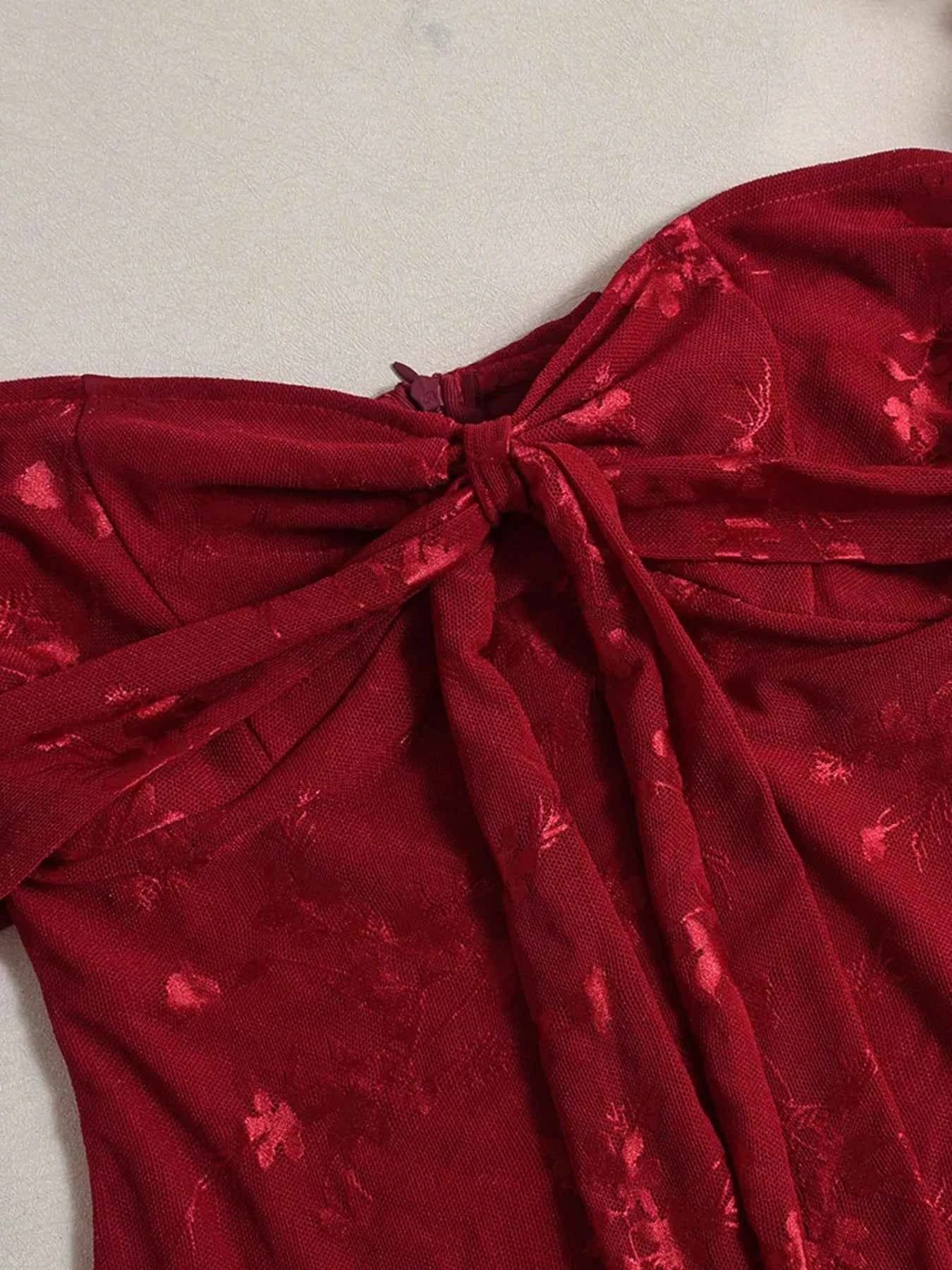 Sweetheart Neck Off Shoulder Dress - DevilShop