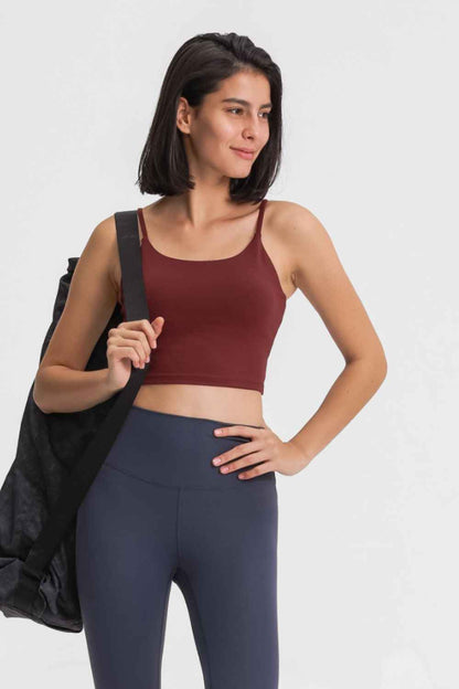 Millennia Feel Like Skin Scoop Neck Sports Cami - DevilShop