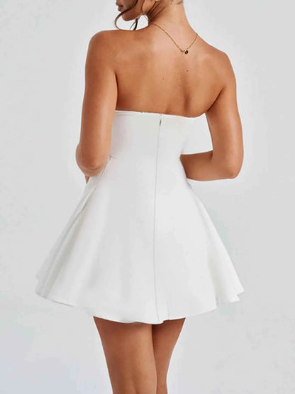 Bow Tube A-Line Mini Dress - DevilShop