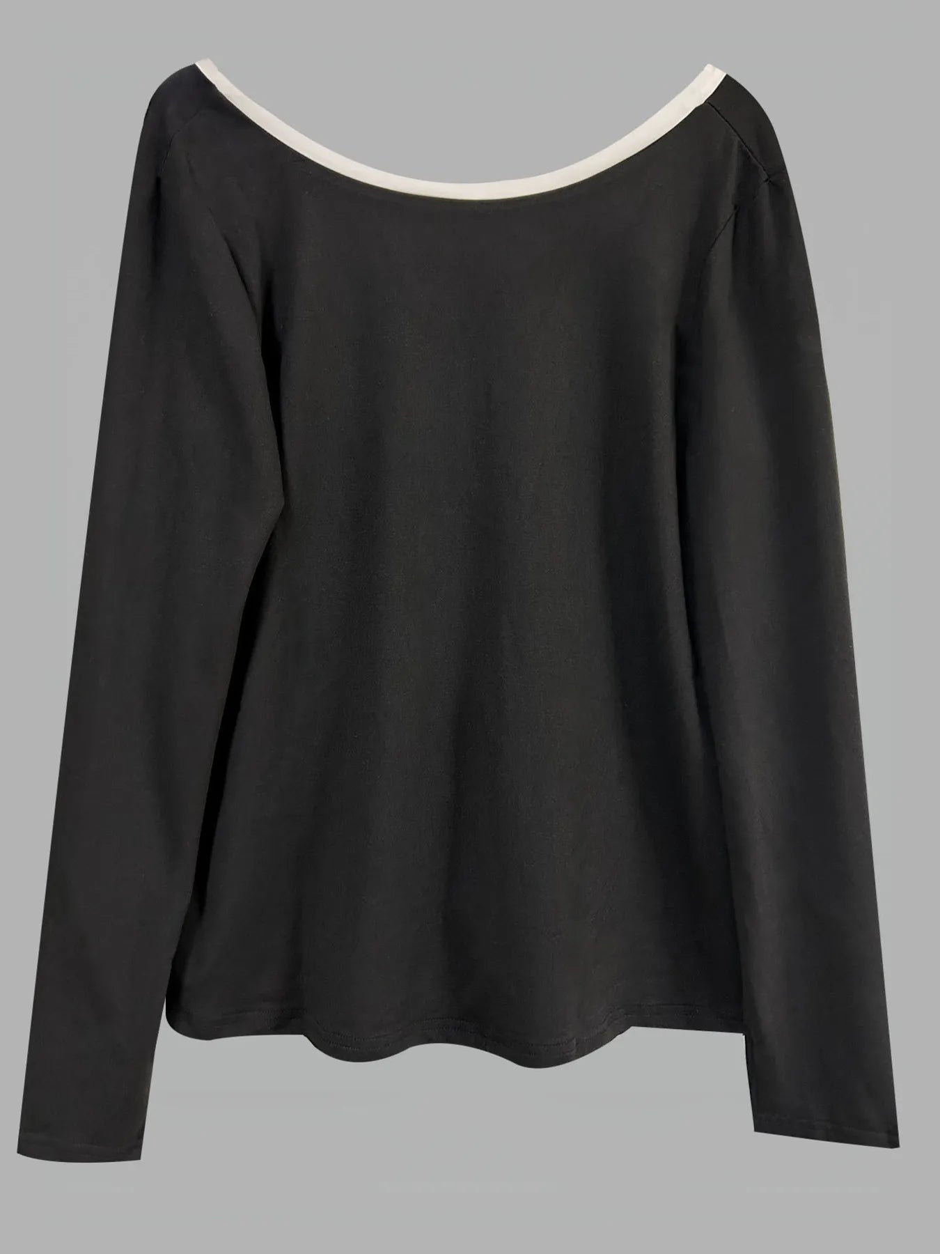 Long Sleeve Bow Tie Back T-Shirt - DevilShop