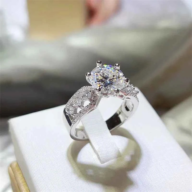 3 Carat 925 Sterling Silver Moissanite Ring - DevilShop