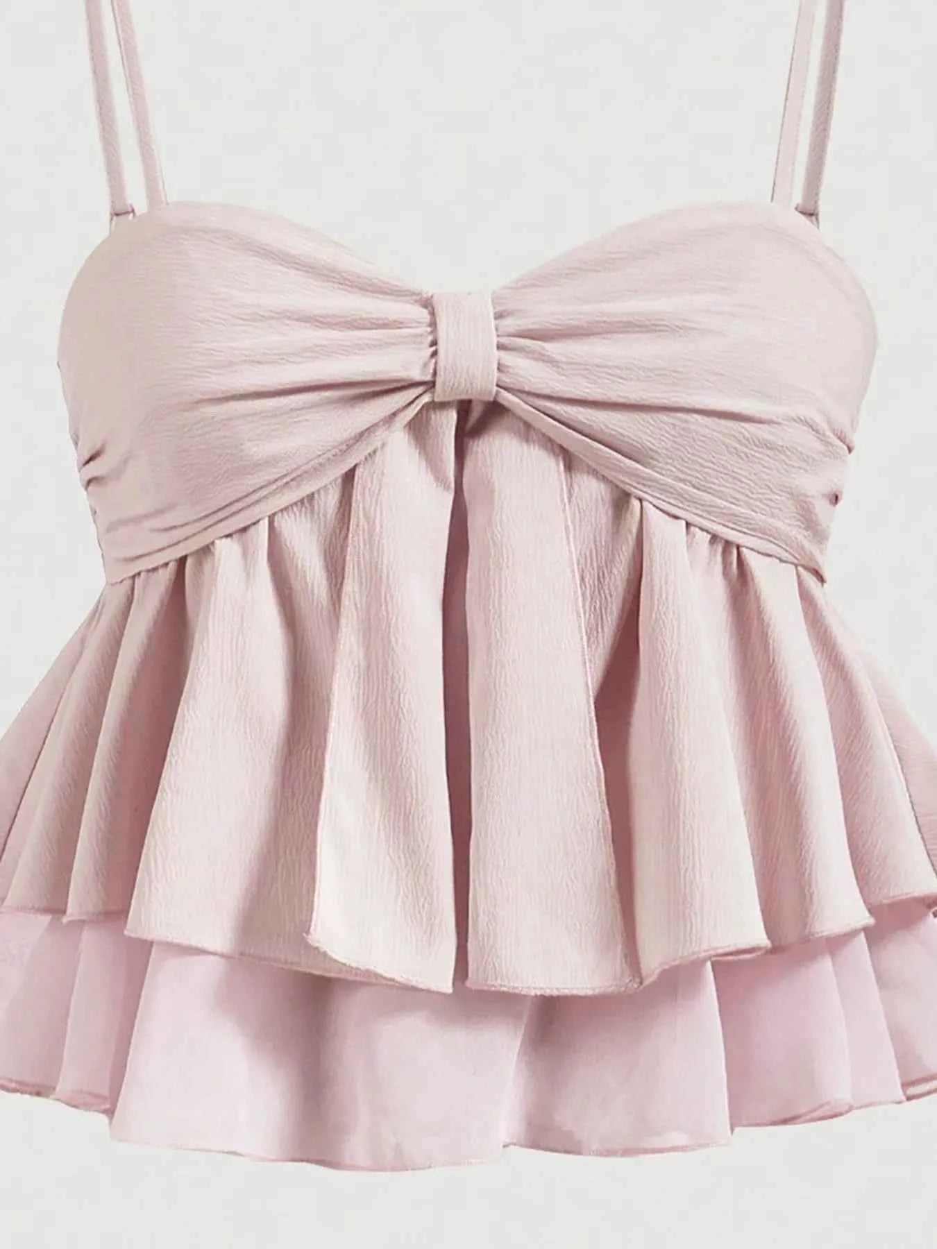 Smocked Layered Cami - DevilShop